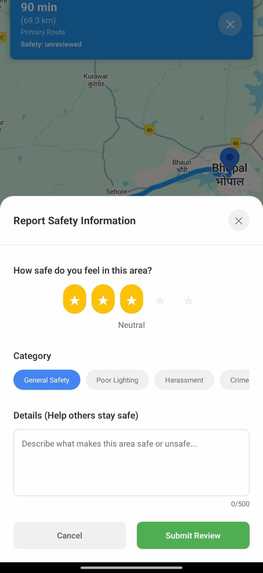 SafeRoute – screenshot 6