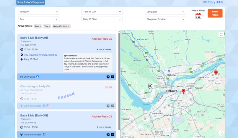 The Incredible Playgroup Finder – screenshot 3