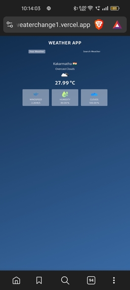 Weather App – screenshot 2