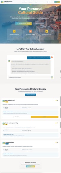 CulturalCompass: AI Travel Planner – screenshot 2