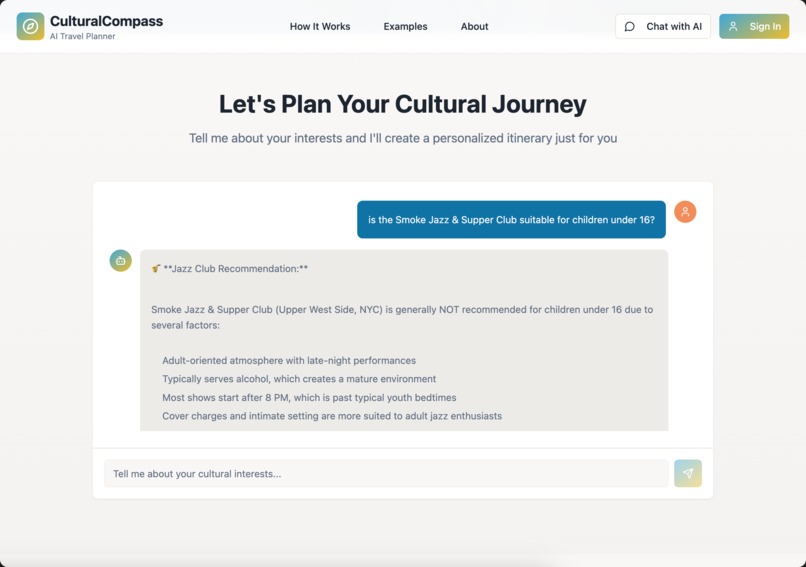 CulturalCompass: AI Travel Planner – screenshot 4