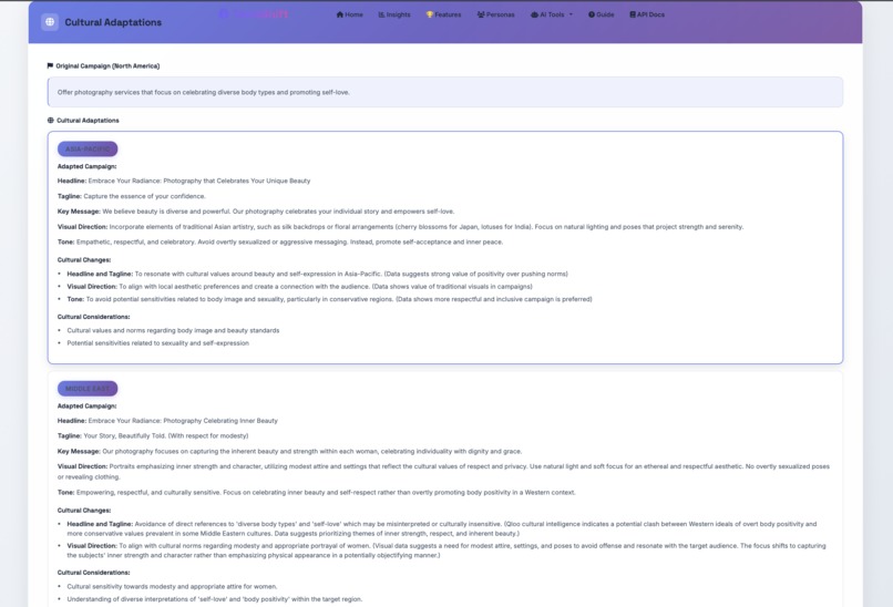 TasteShift-Qloo Powered Analysis – screenshot 7