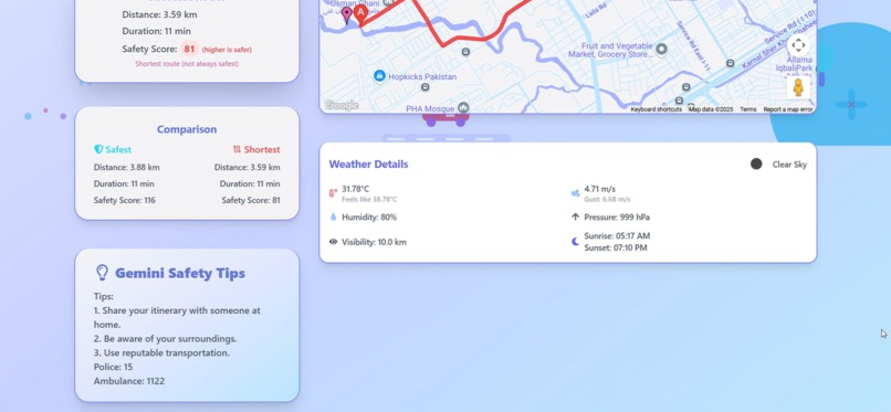 SheSafe – screenshot 1