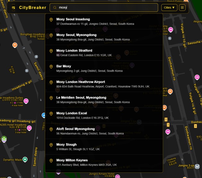 CityBreaker: The AI-Powered City Break Planner – screenshot 4