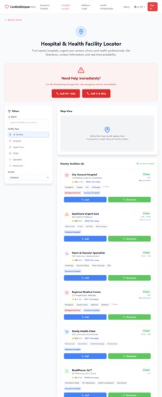 CardioGlimpse Hospital Tracker – screenshot 1