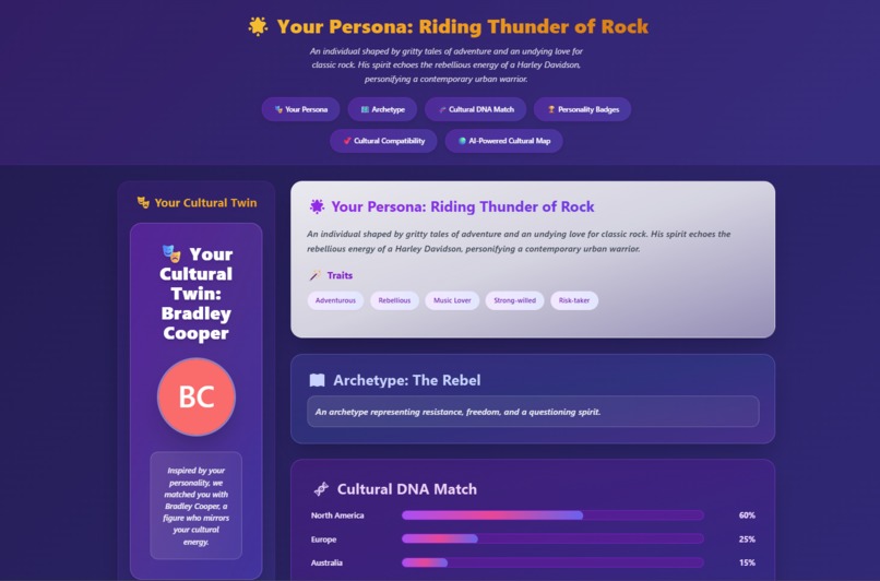 TasteMirror AI – Discover Your Cultural Twin Through Taste – screenshot 3