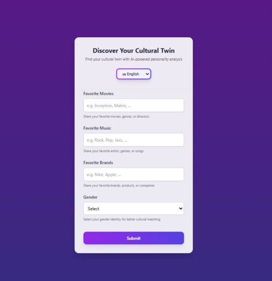 TasteMirror AI – Discover Your Cultural Twin Through Taste – screenshot 2