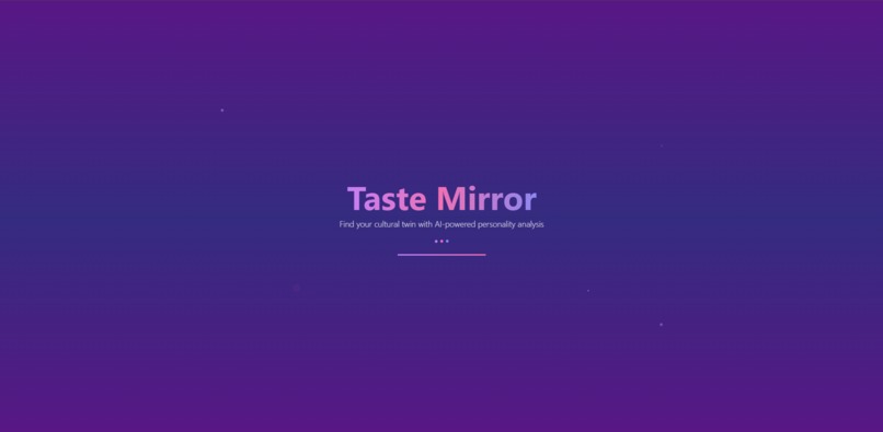 TasteMirror AI – Discover Your Cultural Twin Through Taste – screenshot 1