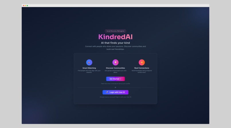 KindredAI – screenshot 1