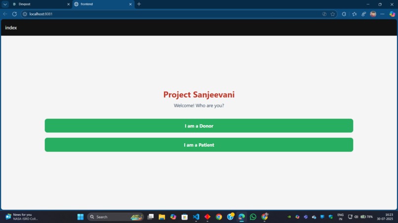 Blood_AI_Sanjeevani – screenshot 1