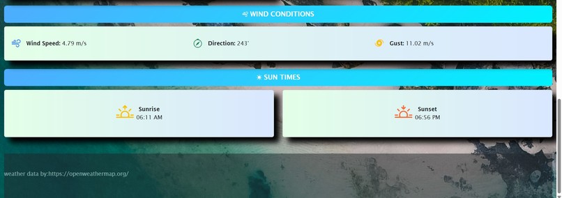 WeatherWhiz – screenshot 2