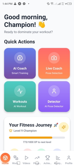FitBuddy: AI Fitness Coach & Form Tracker – screenshot 1