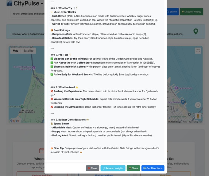 CityPulse - AI Geospatial Discovery Search – screenshot 3
