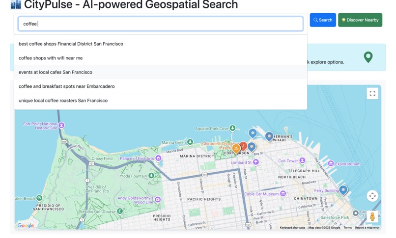 CityPulse - AI Geospatial Discovery Search – screenshot 4
