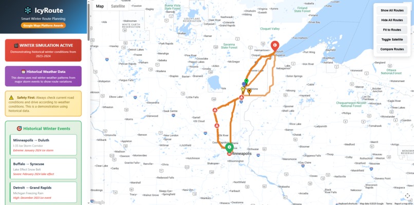 Icy Route – screenshot 1