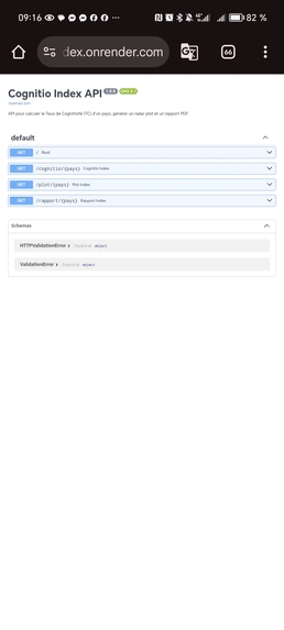 Cognitioindex – screenshot 2