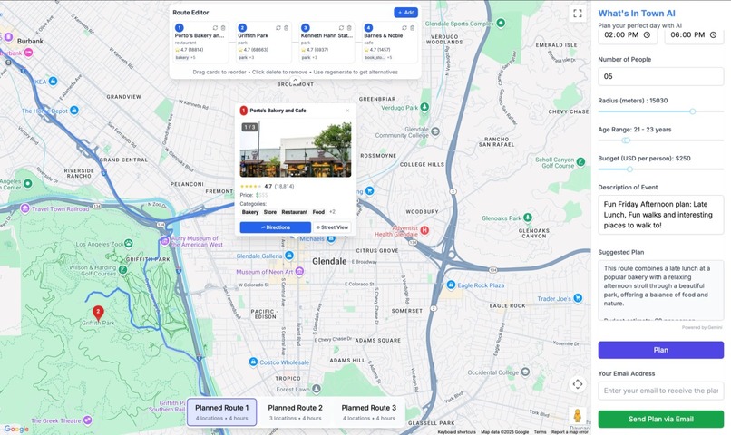 What's In Town AI – screenshot 1