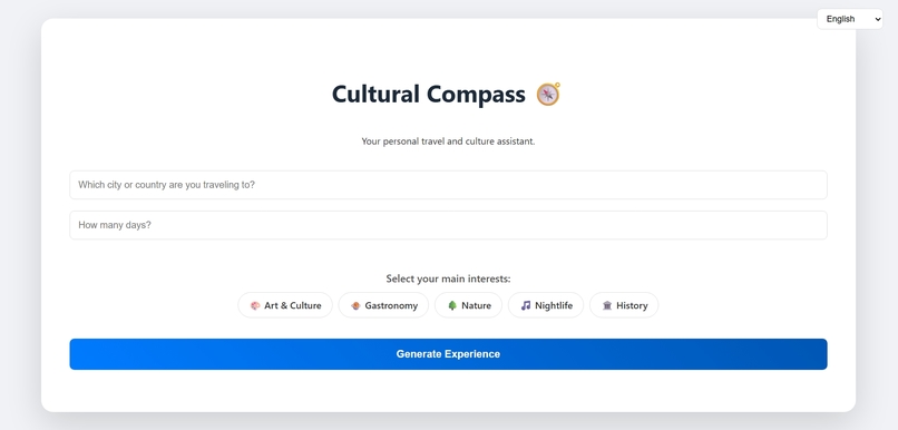 Cultural Compass – screenshot 1