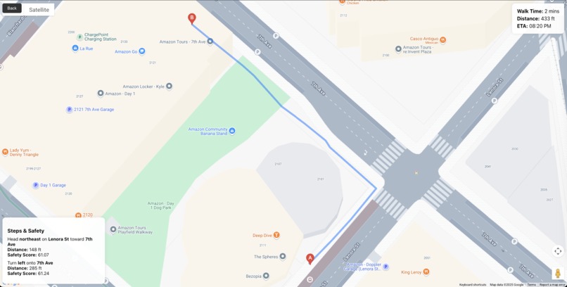 safewalk – screenshot 2