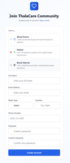 ThalaCare – An AI-Powered Lifeline for Thalassemia Support – screenshot 2