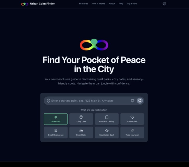 Urban Calm Finder  – screenshot 1