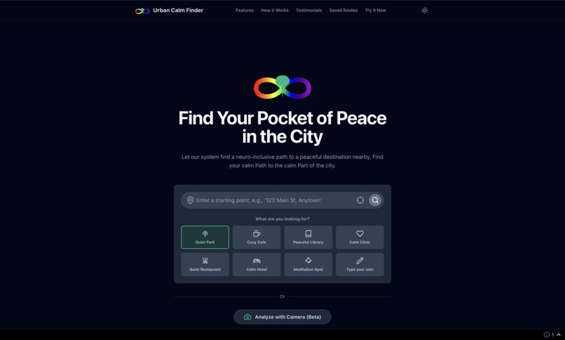 Urban Calm Finder  – screenshot 2