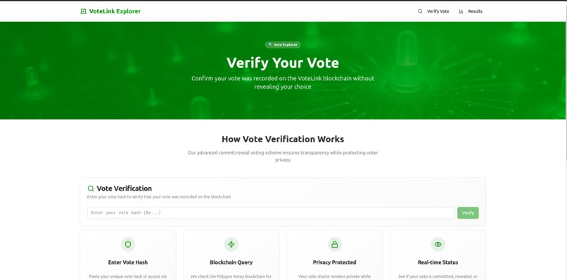 Votelink – screenshot 1