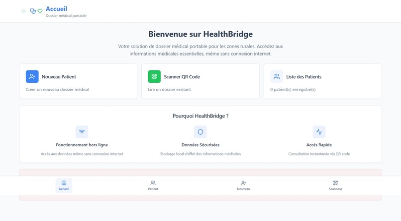 HEALTHBRIDGE – screenshot 1