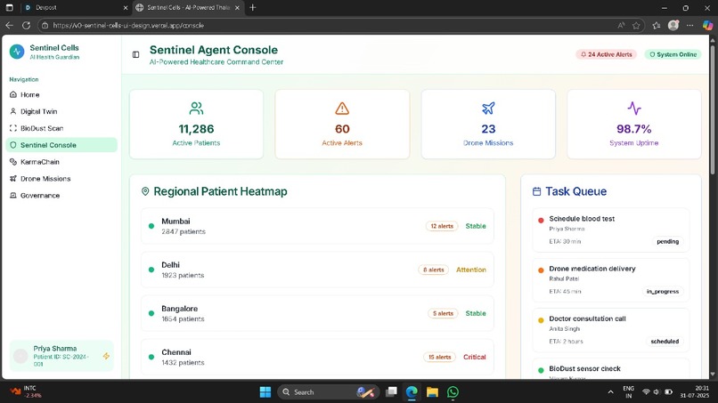 "Sentinel Cells": A Self-Evolving AI Network for Thalassemia – screenshot 4