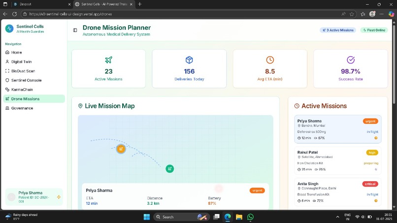 "Sentinel Cells": A Self-Evolving AI Network for Thalassemia – screenshot 6