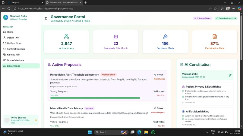 "Sentinel Cells": A Self-Evolving AI Network for Thalassemia – screenshot 7