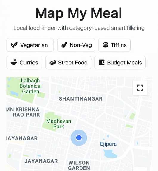 map my meal – screenshot 1
