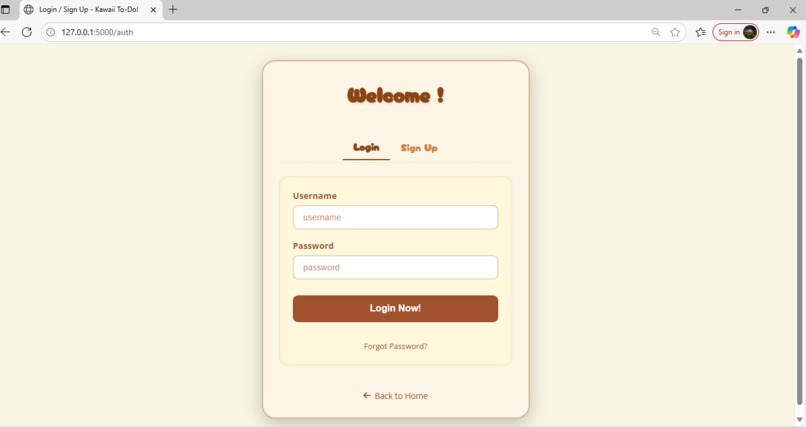 ToDoList WebApp – screenshot 3