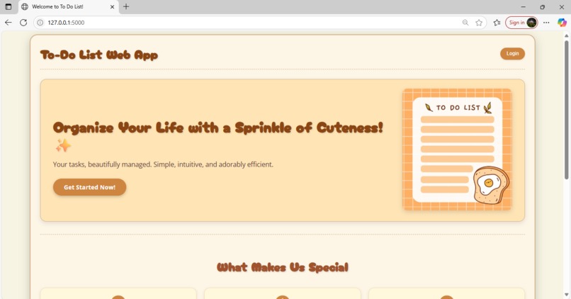 ToDoList WebApp – screenshot 6