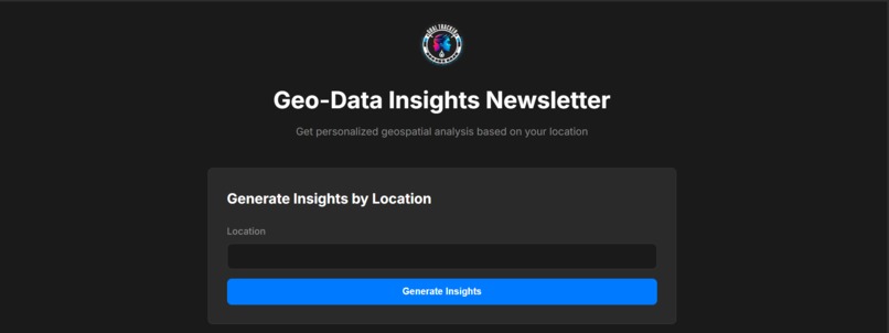 Geo-Data Insights Newsletter – screenshot 1