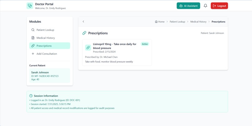 MediTouch – screenshot 2
