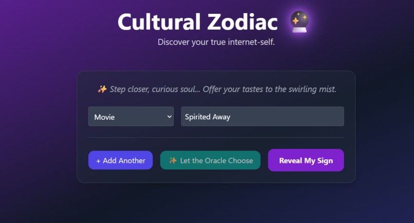 Cultural Zodiac – screenshot 1