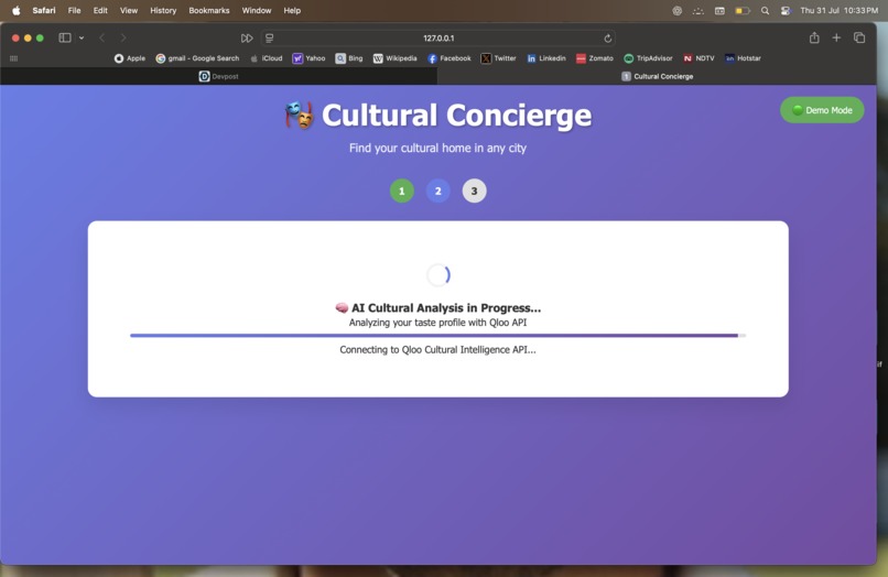  Cultural Concierge-Lifestyle Matching platform – screenshot 2