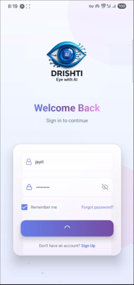 DRISHTI - EYE WITH AI – screenshot 1