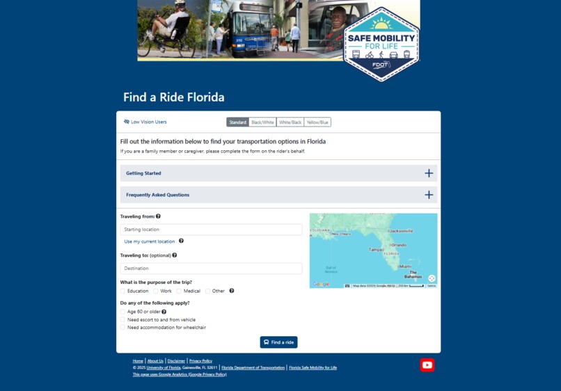 Find a Ride Florida – screenshot 1
