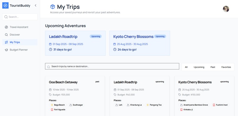 TouristBuddy – Your Smart Travel Companion – screenshot 1