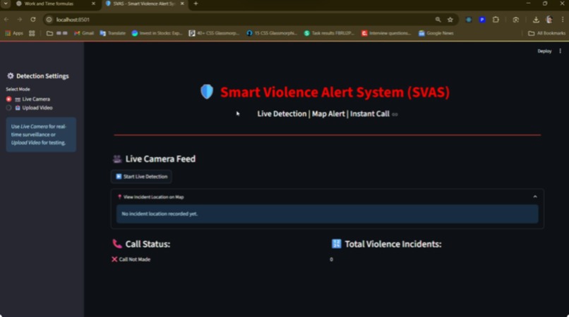 SVAS (Smart Violence Alert System) – screenshot 1