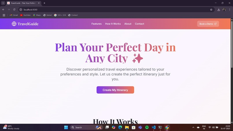 TravelItinerary – screenshot 2