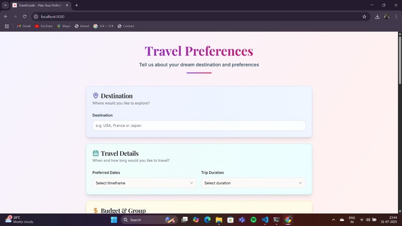 TravelItinerary – screenshot 3