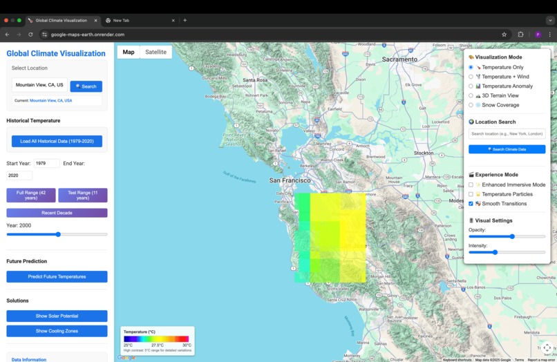 climate visulization  – screenshot 3