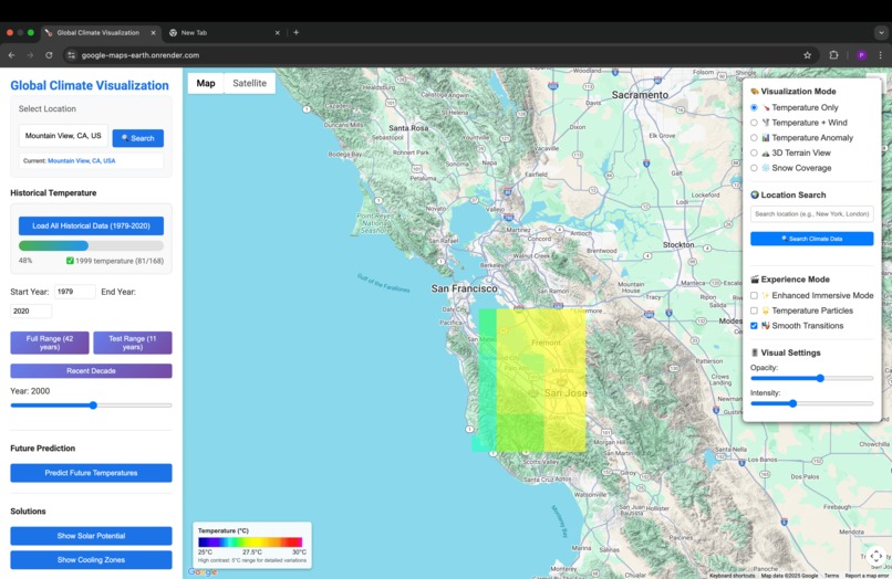 climate visulization  – screenshot 4