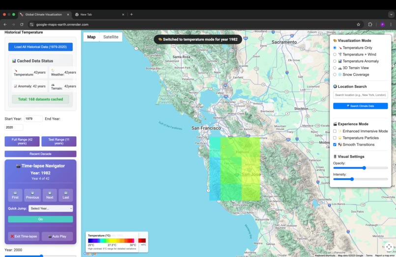 climate visulization  – screenshot 5