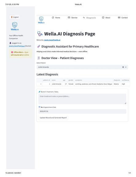 Wella.AI – screenshot 2