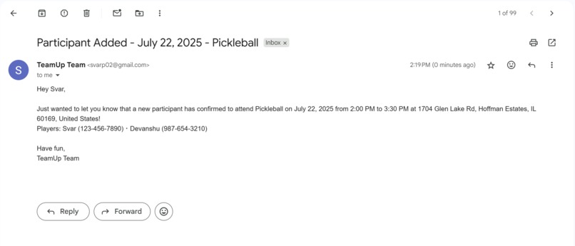 TeamUp – screenshot 1