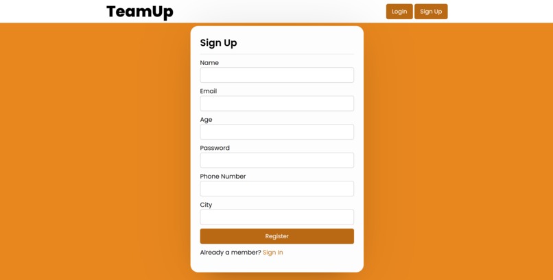 TeamUp – screenshot 2